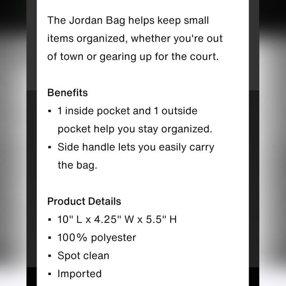 Jordan Air Jordan Dopp Travel Bag - Picture 10 of 11